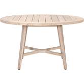 Carmel Outdoor 54" Round Dining Table in Gray Teak 6825-RD.GT