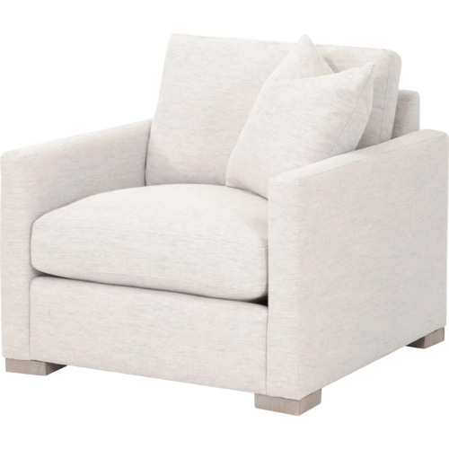 Clara Slim Arm Accent Chair in Performance Stone Gray Fabric & Gray Oak 6620-1.STO-BSK/NG