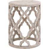 Clover 18" End Table in Smoke Grey Recycled Elm 8028.SGRY-ELM
