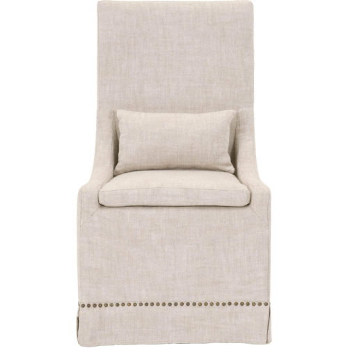 Colleen Dining Chair in French Linen with Nailhead 6412UP.BIS-GLD (Set of 2)
