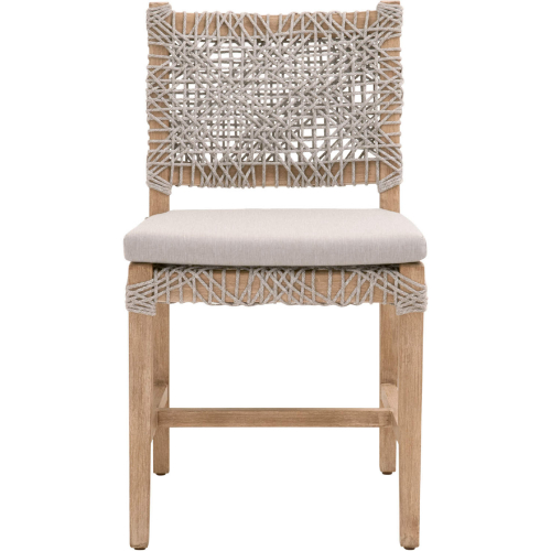 Costa Dining Chair in Taupe & White Rope, Pumice, & Gray Wood 6849.WTA/PUM/NG (Set of 2)