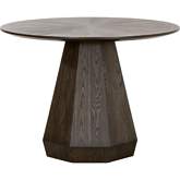 Coulter 42" Round Pedestal Dining Table in Burnished Brown Finish 6063.BBRN