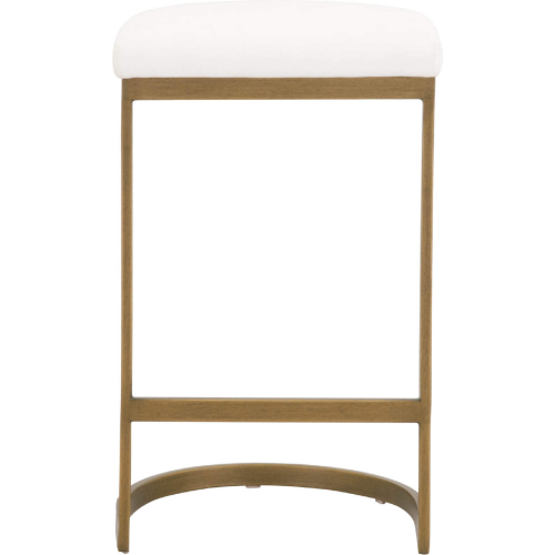 Cresta Counter Stool in Pearl Fabric & Gold Steel 6012CS.BGLD/LPPRL