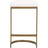 Cresta Counter Stool in Pearl Fabric & Gold Steel 6012CS.BGLD/LPPRL