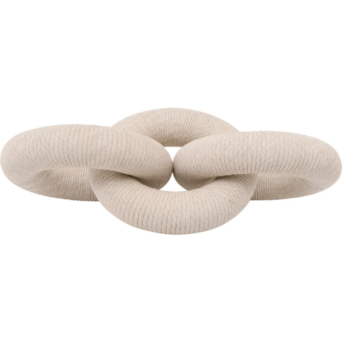 Crew Rope Link Decor in Natural & White Flat Rope 6890.NWHT