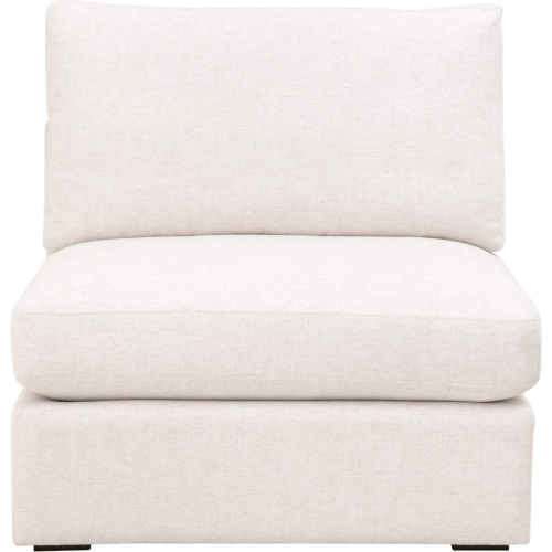Daley Modular Armless Chair in Textured Cream Linen Blend 6613-1S.TXCRM