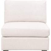 Daley Modular Armless Chair in Textured Cream Linen Blend 6613-1S.TXCRM