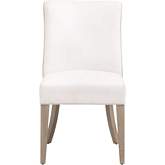 Duet Dining Chair in Pearl Fabric, Linen & Natural Gray Ash 6491UP.NG/LPPRL/BIS (Set of 2)
