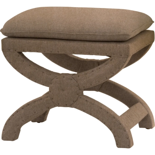 Gaston Ottoman in Caramel Velvet 6437UP.CAR-BT