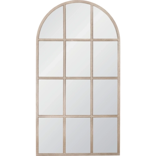 Grid Arched Mirror in Natural Gray Oak 6691.NG