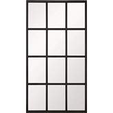 Grid Mirror in Matte Black Oak 6690.MBO