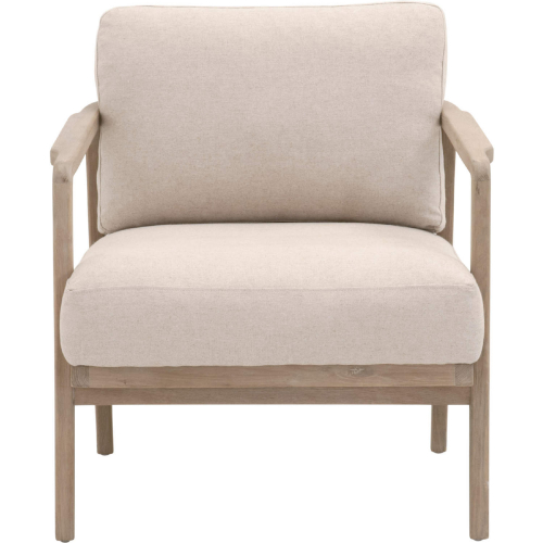 Harbor Accent Club Chair in Gray Oak, White Rope & Linen 8049.SGRY-OAK/FLX