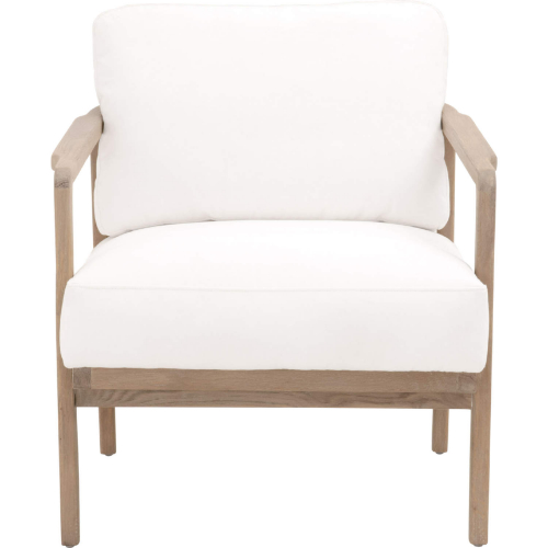 Harbor Club Chair in Smoke Gray Oak & Pearl Fabric 8049.SGRY-OAK/LPPRL