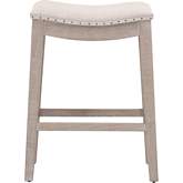 Harper Counter Stool in Bisque French Linen & Distressed Gray Ash 6415-CSUP.NG/BIS