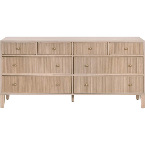 Highland 8 Drawer Double Dresser in Natural Finish Oak 5258.NAT-OAK
