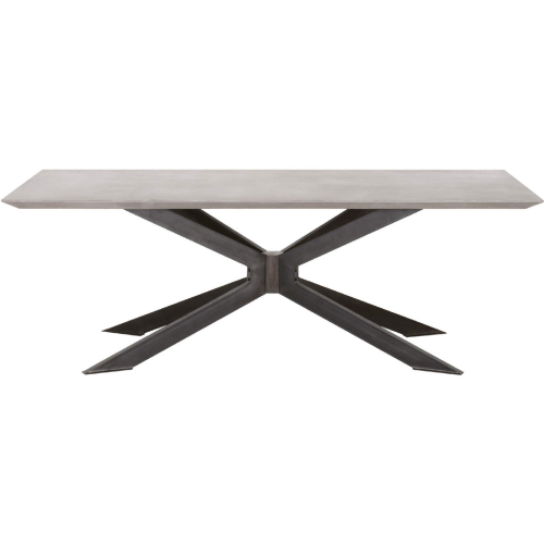 Industry 87" Dining Table in Concrete Resin & Distressed Black 4630.BLK/AGRY