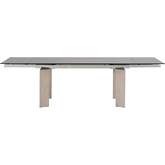 Jett Extension Dining Table in Gray Ash & Gray Glass 1605-EXDT.NGA/SGRY