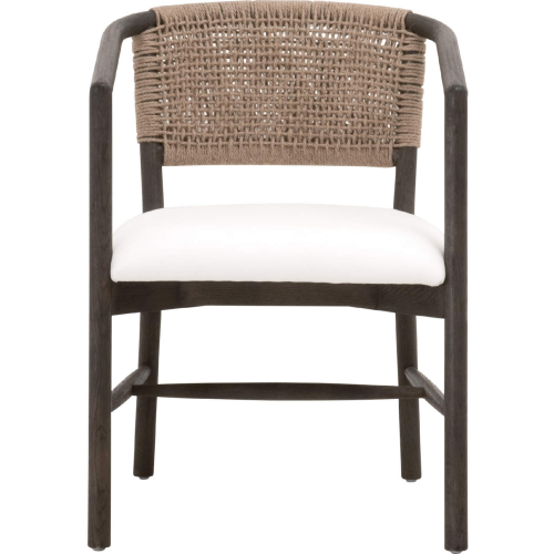 Juxtaposition Accent Chair in Pearl Fabric, Jute& Oak 6666.LPPRL/MBO