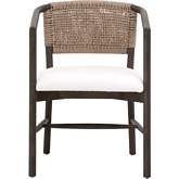 Juxtaposition Accent Chair in Pearl Fabric, Jute& Oak 6666.LPPRL/MBO