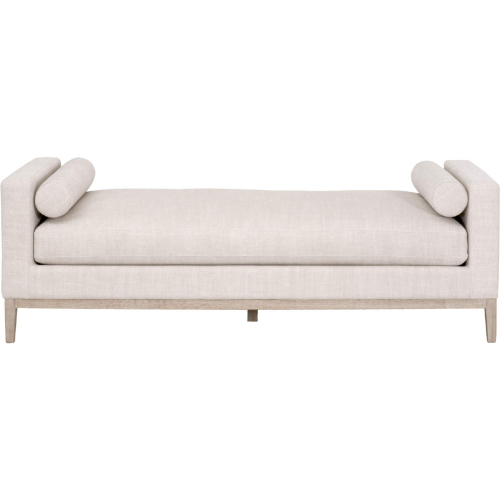 Keaton Twin Daybed in Bisque Fabric & Natural Gray Oak 6701.BISQ/NG