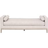 Keaton Twin Daybed in Bisque Fabric & Natural Gray Oak 6701.BISQ/NG