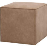 Knox Accent Cube Ottoman in Ivanhoe Toast Vegan Leather 6434.IVT