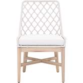 Lattis Outdoor Dining Chair in Grey Teak & White 6803.WHT/WHT/GT by Essentials for Living Lattis Outdoor Dining Chair in Grey Teak & White 6803.WHT/WHT/GT by Essentials for Living