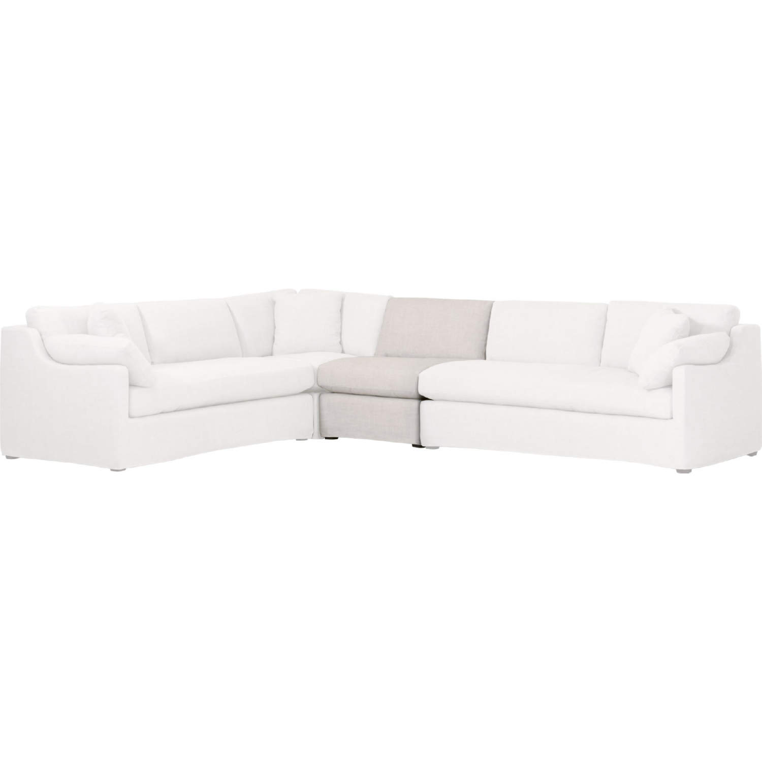 Essentials for Living Lena Modular Armless Chair - Thumbnail 4