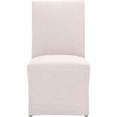 Levi Slipcover Dining Chair in Jute Fabric 7096UP.JUT/NGB (Set of 2)