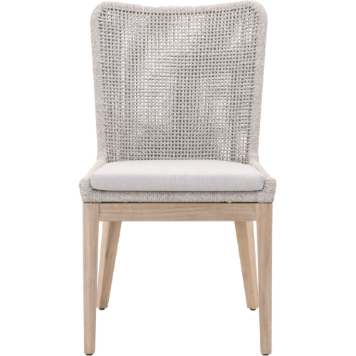Mesh Outdoor Dining Chair in Taupe & White Rope 6854.WTA/PUM/GT (Set of 2)