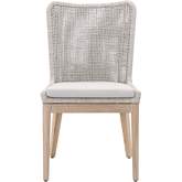 Mesh Outdoor Dining Chair in Taupe & White Rope 6854.WTA/PUM/GT (Set of 2) by Essentials for Living Mesh Outdoor Dining Chair in Taupe & White Rope 6854.WTA/PUM/GT (Set of 2) by Essentials for Living