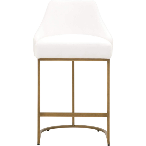 Parissa Counter Stool in Pearl Fabric & Gold 6011CS.LPPRL-BGLD (Set of 2)