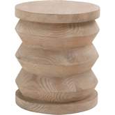 Pier Accent End Table in Gray Solid Reclaimed Pine 8029.SGRY-PNE