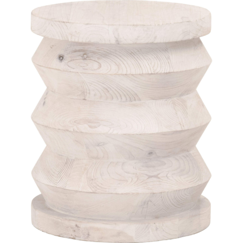 Pier Accent End Table in White Wash Reclaimed Pine 8029.WW-PNE