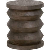 Pier Accent End Table in Drift Brown Reclaimed Pine 8029.DB-PNE