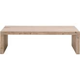 Reed Coffee Table in Reclaimed Smoke Gray Pine Wood 8098.SGRY-PNE