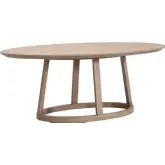 Reeves 78" Oval Dining Table in Smoke Gray Oak