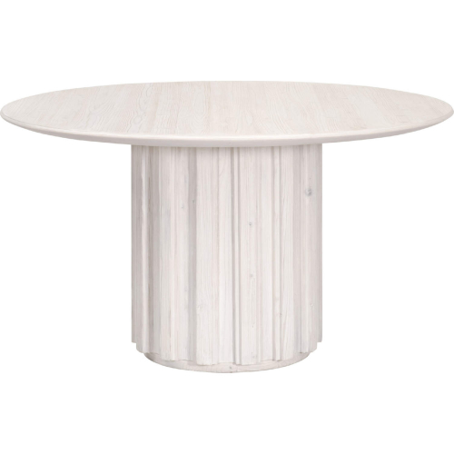 Roma 54" Round Dining Table in White Wash Reclaimed Pine 8103.WW-PNE