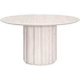 Roma 54" Round Dining Table in White Wash Reclaimed Pine 8103.WW-PNE