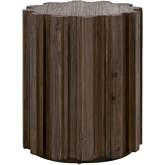 Roma Accent Side Table in Reclaimed Drift Brown Pine 8107.DB-PNE