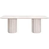 Roma 86" Dining Table in White Wash Reclaimed Pine 8102.WW-PNE