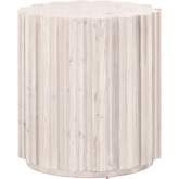 Roma End Table in White Wash Reclaimed Pine 8105.WW-PNE