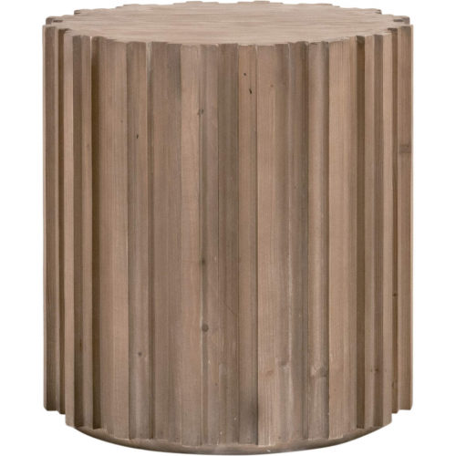 Roma End Table in Smoke Gray Pine Wood 8105.SGRY-PNE