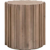 Roma End Table in Smoke Gray Pine Wood 8105.SGRY-PNE