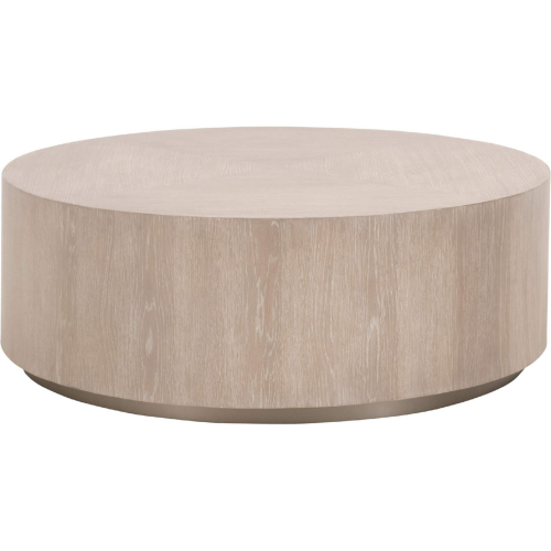 Roto Large Coffee Table in Natural Gray Oak & Silver 4608-L.NGO/SLV