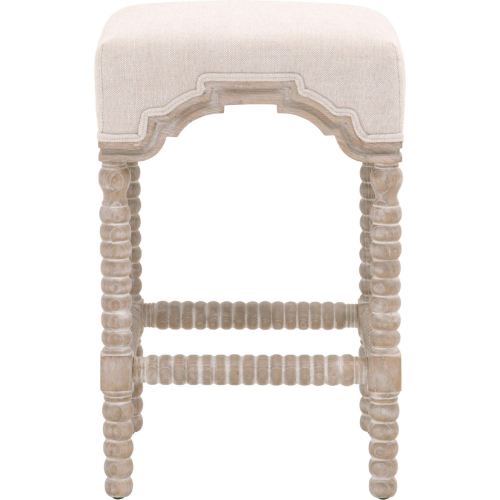 Rue Counter Stool in Gray Wood & Linen 6414-CSUP.NG/BIS