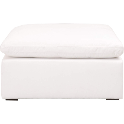 Sky Modular Sectional Ottoman in Pearl Fabric on Espresso 6610-0.LPPRL