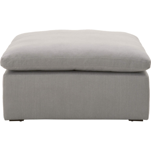 Sky Modular Sectional Ottoman in Gray Fabric on Espresso 6610-0.LPSLA