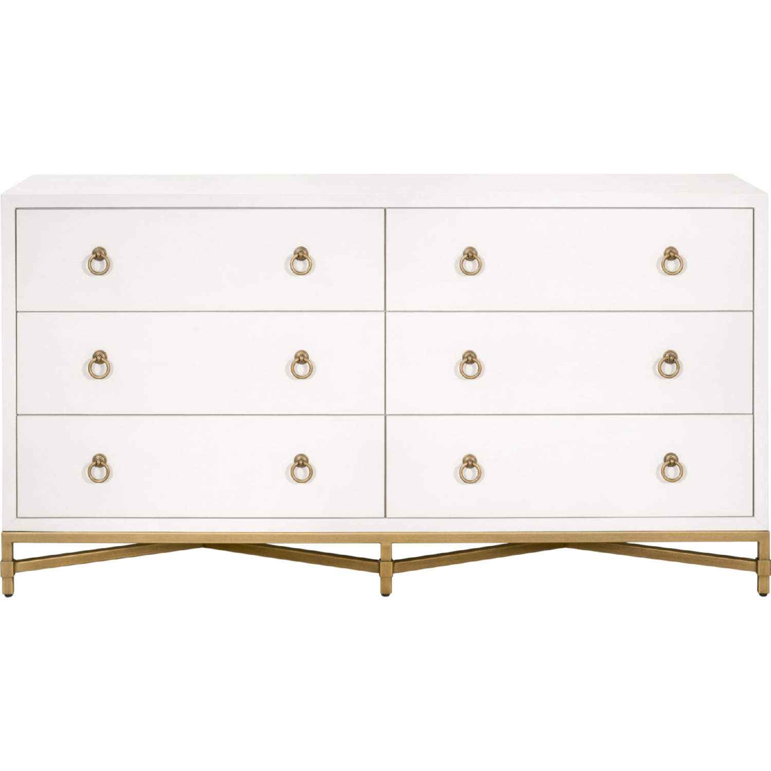Strand Shagreen 6-Drawer Double Dresser - Essentials for Living