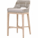 Tapestry Bar Stool in Taupe & White Flat Rope 6850BS.WTA/PUM/NG